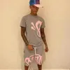 5a Magliette da uomo Syna World Set T-shirt stampate corte Synaworld Graphic Tee Maglietta e pantaloncini Hip Hop Y2k Shirtsuld9