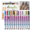 Smalto per unghie 12 colori Nail Art Graffiti Penna Pennarello per disegno impermeabile Set Onda Striscia Linee astratte Pennello Forniture per manicure Strumento SAGB 230717