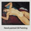 Nude Painting Canvas Art Handmade Amedeo Modigliani of Nudo Disteso Oil Artwork Modern Home Decor