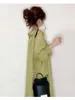Abiti casual 2023 Stile giapponese Elegante vestito estivo da donna Abito camicia a righe Una linea Manica corta Collo con risvolto Lavoro OL Vestido