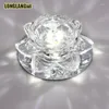 Plafonniers Mordern LED Cristal Couloir Lampe Fleur Allée Véranda Éclairage Lotus Luces