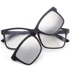Occhiali da sole BCLEAR moda unisex TR90 montatura da vista con 5 lenti da sole clip su occhiali da sole polarizzati visione notturna montature per occhiali magnetici 230717