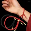 Lien Bracelets Réglable Rouge Protection Chanceux Amulette Corde Tressée Bracelet Pour Hommes Femmes Couple Saint Valentin Cadeaux