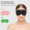 Massageador de olhos Boniesun mini máscara para dormir com saco de armazenamento Máscaras de dormir totalmente blackout para mulheres, homens, máscara para olhos pequenas e leves 230718