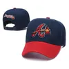 Ball Caps Fashion Atlanta A Вышивая хип -хоп бейсболка Bostonhat для взрослых на открытом воздухе повседневная солнце. Случайная капля 230717