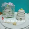 Dinnerware 50pcs/lot Est Wedding Supplies Souvenirs Door Gifts Meant To Bee Ceramic Honey Pot With Wooden Dipper