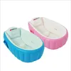 Bathing Tubs Seats Style Portable bathtub inflatable Children bath tub bottom Cushion winner keep warm folding With Air Pump Baby Bathroom Use 230718