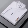 Heren Polo's 6 kleuren Mens Hoogwaardige Borduren Korte Mouw T-shirts Revers Business Casual Heren Polo Shirt M-4XL 230717