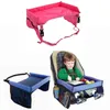 Organizador de coche, mesa de asiento de seguridad para bebé, soporte portátil impermeable para alimentos y bebidas, soporte para almacenamiento de niños, bandeja para cochecito de juegos de viaje