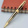 عالي الجودة جديدة أسود وذهبي خطوط الكرة الأرضية أقلام أقلام النافورة القلم هدية كاملة 295Q