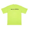 Blcg Lencia Summer T-shirts High Street Hip-Hop Style 100% bawełniana jakość mężczyźni i kobiety upuszczają luźne tshirty ponadwymiarowe Tops 23195