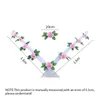 Decorative Flowers YOMDID Wedding Car Front Flower Decoration Artificial Garland For Party Accessories Simulation Rose