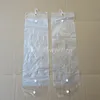 30pcs / lot 20inch-24inch bolsas de plástico de pvc para empacar extensiones de cabello bolsas de embalaje transparentes con Button184U