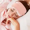 Eye Massager 100% naturlig siden sovande ögonmask skugga mjuk sömnmask ögon lapp andas ögonskål sovande bandage på ögonen för att sova 230718