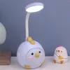 Table Lamps Cartoon Charging Eye Night Light Bedroom Dormitory Folding Reading Desk Puppy Led Space Pong