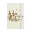 Prague Square Czech Republic Landmark Notebook Fabric Hard Cover Classic Journal Diary A5248k