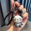 Panda doll keychain car pendant cute backpack pendant cartoon student gift