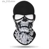 Cycling Caps Masks Sunscreen Balaclava Icethread Full Face Scarf Mask Tactical Military Motorcycle Wind Face Cover Cap Bicycle Cycling Headgear Men T230718