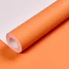 Fonds d'écran Moderne Orange Vif Solide Couleur Papiers Peints Décor À La Maison Non Tissé Plaine Papier Peint Rouleau Pour Chambre Salon Murs Décoration