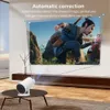 Andra projektortillbehör Smart Projector Portable Mini 1080p 5G WiFi TV Homeater Cinema HDMI Android 11.0 för Xiaomi Samsung Freestyle Mobiltelefon X0717