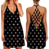 Casual Jurken Klassieke Polka Dot Print Vrouwen Jurk Sexy Hollow-Out Backless Y2k Band Mini Party Zomer Mode boho Strand Vestidos