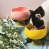 Dog Bowls Feeders Other Pet Supplies Cute Ceramic Cat Bowl Non-slip Flower Shape New High Foot Dogs Puppy Feeder Feeding Food Water Pet Supplies Cat Food Bowl x0715