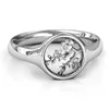 Cluster Ringe Mode Einfache Retro Silber Farbe Hohle Blume Ring Für Frauen Mädchen Persönlichkeit Trend Temperament All-Match-Party schmuck