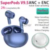 Cuffie Auricolari Miglior chip BES SuperPods V75 V95 Pro 30 3 2 ENC ANC TWS Cuffie wireless Cancellazione del rumore Bluetooth 53 Cuffie 1562M Auricolari x0718