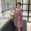 Девушка -ремешки платья 2023 летние детские детские корейская версия сломанные цветы лету