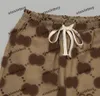 xinxinbuy erkek kadın tasarımcı pantolon büyük çift mektup jacquard kumaş cep kot pantolon gündelik pantolon khaki xs-2xl