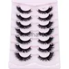 False Eyelashes New Handmade 3D Mink Eyelashes Curled Winged Natural Realistic Messy End Eye Elongated Thick False Eyelashes Soft Fake Eyelashes J230717