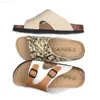 Tofflor Cosmagic 2022 New Summer Men Beach Cork Slippers Casual Double Buckle Cogs Outside Non-Slip Water Slides Shoe L230718