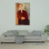 Abstract portret canvas kunst portret van Morgan Russell Amedeo Modigliani schilderij handgemaakte hedendaagse Home decor