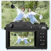 Digital Cameras DIY Shell 48MP Camera för POGRAPHY FRAM BAKT DUAL LENS Selfie 4K Camcorder Recorder 18x Auto Focus Webcam Rused