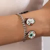 Link Armbänder Lustige Eyles Geist Quaste Für Frauen Mädchen Charms Bunte Perlen Legierung Metall Einstellbare Halloween Schmuck