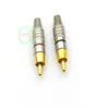 Gold Plated RCA Plug Audio Video Locking Cable Connectors Whole234D