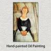 Hermosa mujer lienzo arte la hermosa tienda de comestibles pintura de Amedeo Modigliani arte hecho a mano biblioteca decoración