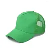 Capes à billes Mesh Breaspable Couleur solide Réglable Protection solaire camionneur Capeur Men de printemps d'été Femme Snapback Baseball