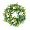 Decorative Flowers Green Decoration 16 Walls Inch Wreath Porch Floral Artificial Party Indoor Front Door Plants Large Frame