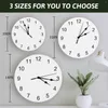 Wall Clocks Pink Peony Flower Clock Large Modern Kitchen Dinning Round Bedroom Silent Hanging Watch