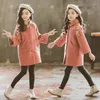 Jacken Jacke Kinder Mädchen Winterkleidung mit Baumwollverdickung für Freizeit Langer Stil Mäntel Kinder Windjacke 3-12 Jahre