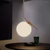 Kroonluchters Nordic Globe Glazen Kroonluchter Postmoderne Creatieve Personalityp Hanglampen Voor Slaapkamer Nachtkastje Restaurant Bar Kledingwinkel