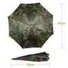 Ombrello da pioggia portatile Cappello pieghevole Parasole da esterno Impermeabile Campeggio Pesca Golf Giardinaggio Copricapo Camouflage Cap Beach Head de582