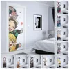 Naklejki ścienne Nowoczesne dekoracja domu sztuka japońska anime demon Slayer Kawaii Poster Pvc Polyethlelen Door Docer Plakaty Z259 230717