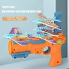 Sand Play Water Fun Airplane Launcher Bubble Catapult med 6 små plan Toy Funny Toys for Kids Plan Shooting Game Gift 230718