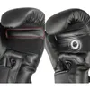 Beschermende uitrusting Goede kwaliteit zwarte volwassen kickbokshandschoenen Muay Thai Luva De Boxe Training Vechten Heren Dames Bokshandschoenen Grappling MMA-handschoen HKD230718