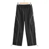 Herenbroek HOUZHOU Sport voor heren Jogging Joggingbroek Wijde pijpen Cargobroek Heren Zwart Streetwear Losse casual American Street