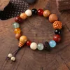 Charm Bracelets Resin Crack Beads Boho Bracelet For Women Men Colorful Heart Pray Elastic Rope Friendship Handmade Jewelry Wrist Gifts