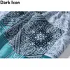 Men's Shorts Dark Bandana Shorts Men Elastic Waist Straight Holiday Beach Shorts L230718