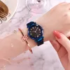 Montres-bracelets Mode Luxe Femmes Montres Milan Aimant Alliage Bracelet Chiffres Romains Ciel Étoilé Dames Horloge Quartz Montre-Bracelet Relogio Feminino